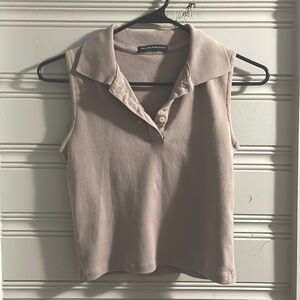 Brandy Melville Collared Tank Top